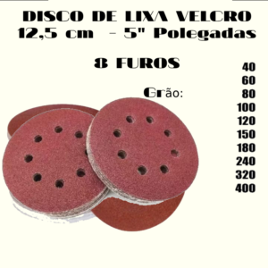 Disco de Lixa 8 furos - Altagear